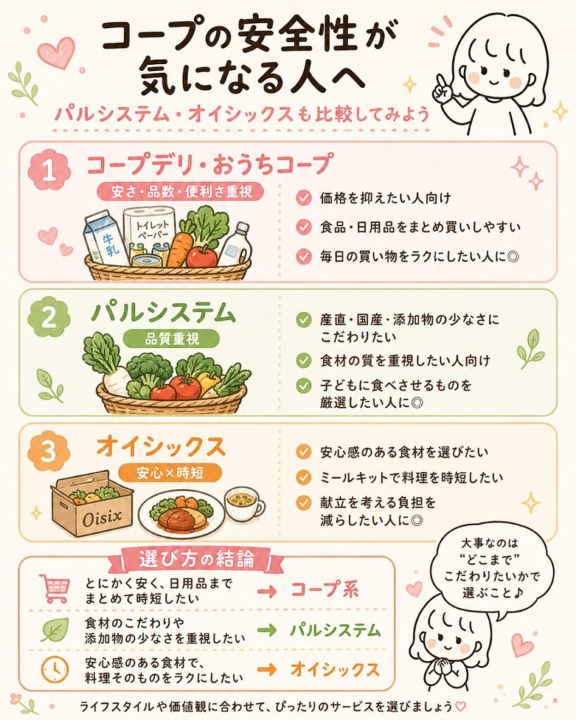 安全性で選ぶ時のポイント