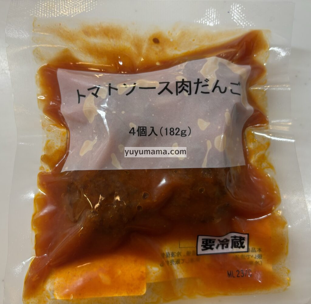 トマトソース肉団子のパッケージ