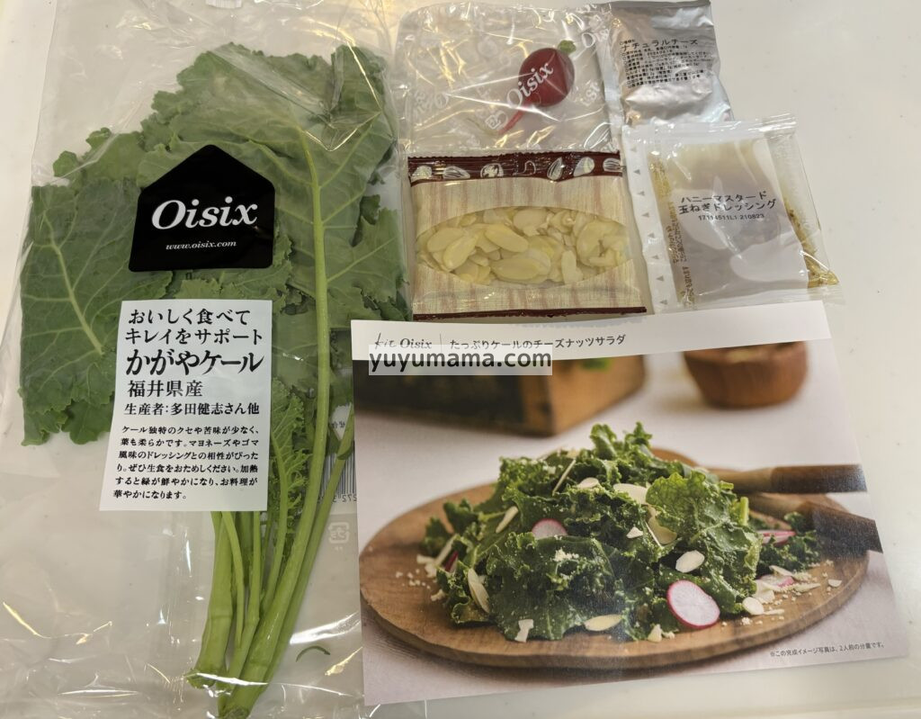 ケールのサラダの材料
