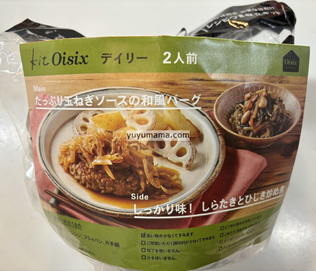 ① kit2人前 たっぷり玉ねぎソースの和風バーグ