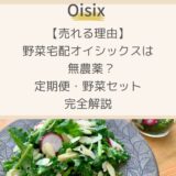 野菜宅配オイシックスは無農薬？定期便・野菜セット完全解説