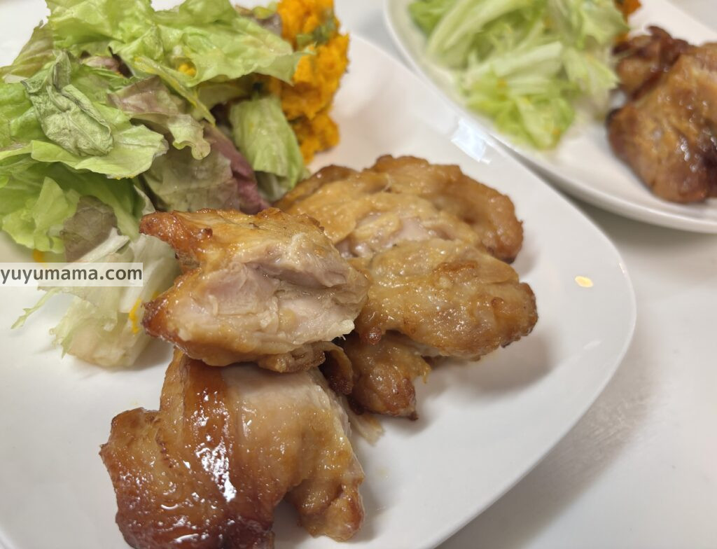 チキンステーキ調理後