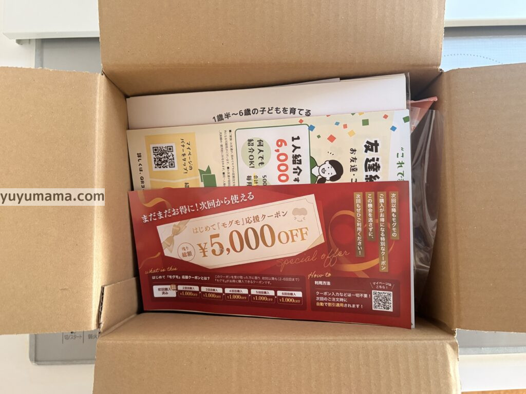 ダンボールの中